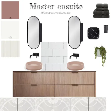 Master Ensuite - pink and grey Interior Design Mood Board by The Creative Advocate on Style Sourcebook