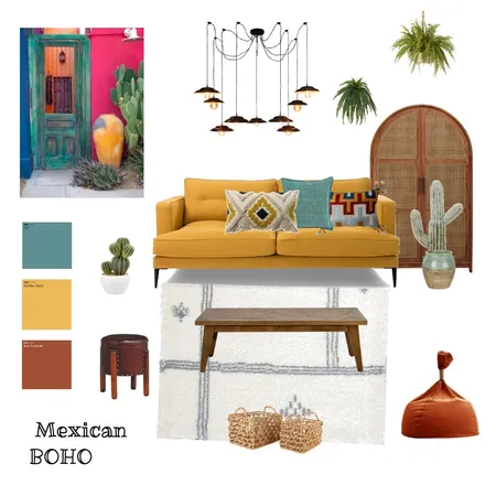 Mexican Boho Interior Design Mood Board by Dhalgara on Style Sourcebook
