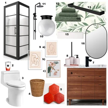 Complementary Bathroom Interior Design Mood Board by Linsey on Style Sourcebook