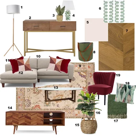 Complementary Living Room Interior Design Mood Board by Linsey on Style Sourcebook