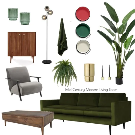 Module 9.1 - Living Room Interior Design Mood Board by Mikalina Smith on Style Sourcebook