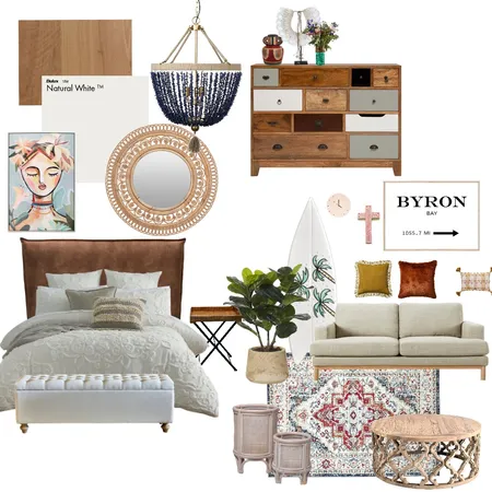 Beach Bedroom Interior Design Mood Board by graceinteriors on Style Sourcebook