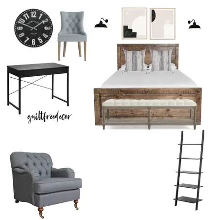 Guest Room / Office Interior Design Mood Board by guiltfreedecor on Style Sourcebook
