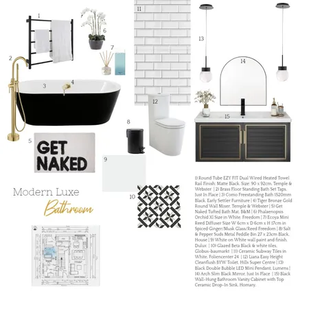Bathroom assignment 9 Interior Design Mood Board by Michelle Green on Style Sourcebook