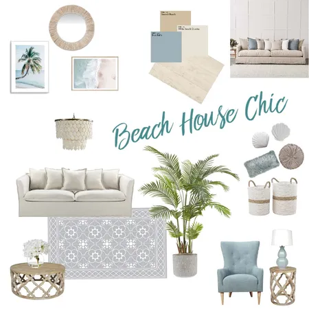 Beach House Chic Interior Design Mood Board by mmesenb on Style Sourcebook