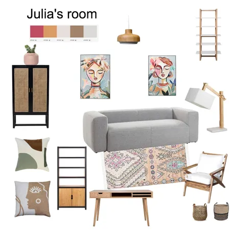 Anita's - Julia's bedroom Interior Design Mood Board by Elena on Style Sourcebook