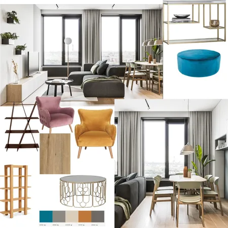 Anita's Living-Dining room Interior Design Mood Board by Elena on Style Sourcebook