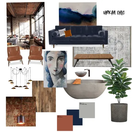 Urban Chic Interior Design Mood Board by KristinaK on Style Sourcebook