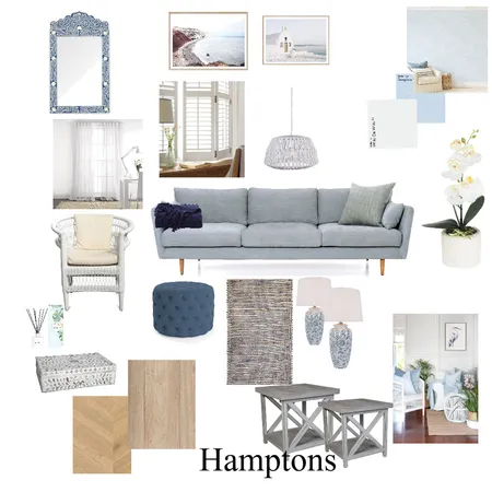 New Hamptons Interior Design Mood Board by sue wells on Style Sourcebook