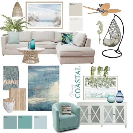 Calming Coastal Casual Mature Interior Design Mood Board by ahmoody on Style Sourcebook