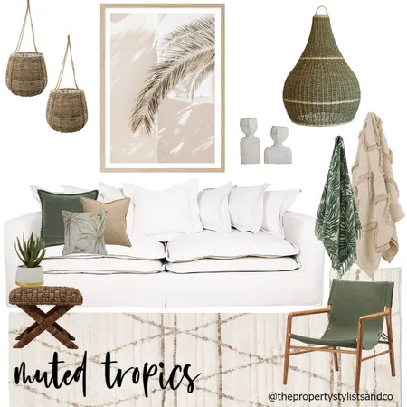 muted tropics Interior Design Mood Board by The Property Stylists & Co on Style Sourcebook