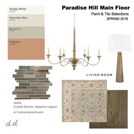 PH Main Floor Paint and Tile - edit from 2018 Interior Design Mood Board by dieci.design on Style Sourcebook