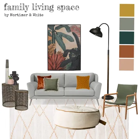 Rosa family living area Interior Design Mood Board by mortimerandwhite on Style Sourcebook