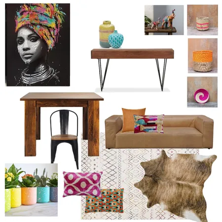 Colour pop african Interior Design Mood Board by The Ginger Stylist on Style Sourcebook