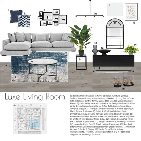 Living room assignment 9 Interior Design Mood Board by Michelle Green on Style Sourcebook