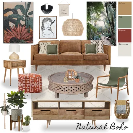 Natural Boho Interior Design Mood Board by JoanneMalicki on Style Sourcebook