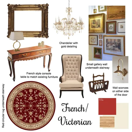 French/Victorian Hallway Interior Design Mood Board by Ciara Kelly on Style Sourcebook