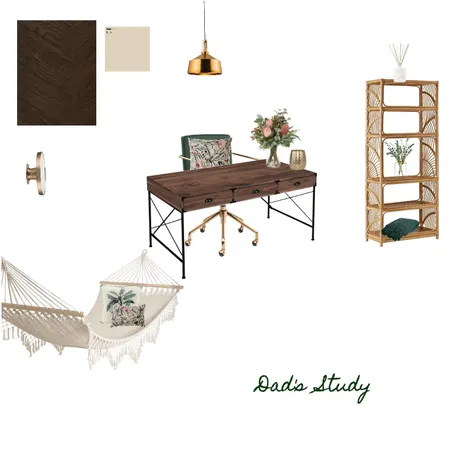 Dad's Study Interior Design Mood Board by Alby on Style Sourcebook