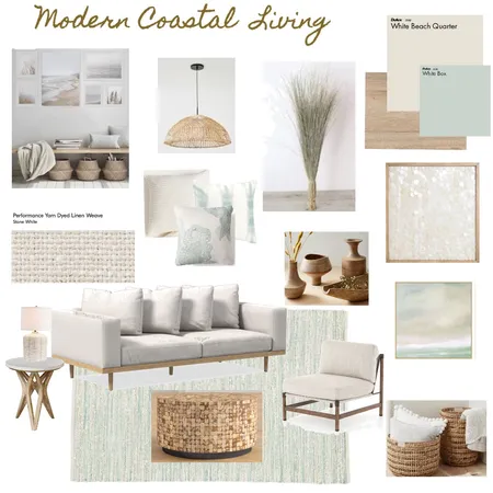 Modern Coastal Living Interior Design Mood Board by dsiena on Style Sourcebook