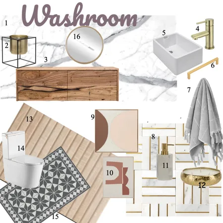 Washroom Interior Design Mood Board by Shivani71288 on Style Sourcebook