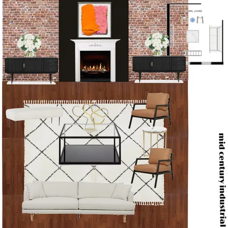 mid century industrial Interior Design Mood Board by BrittanyBull on Style Sourcebook