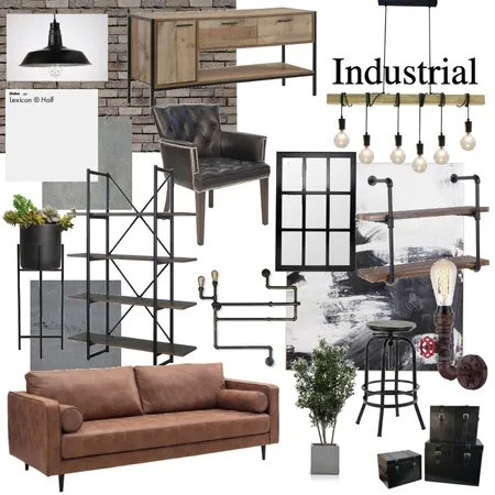 Industrial Interior Design Mood Board by Mill_ on Style Sourcebook