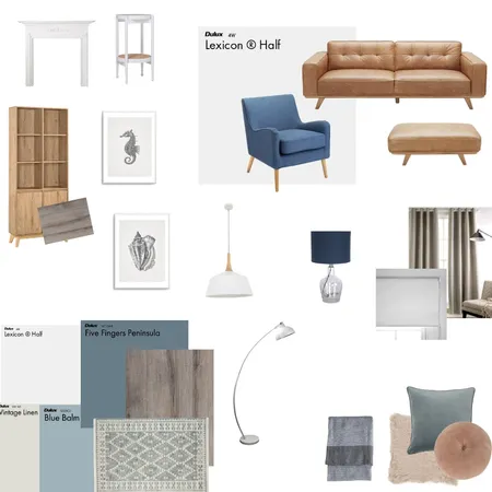 Nautical Living Room Interior Design Mood Board by Bella on Style Sourcebook