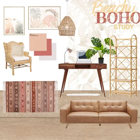 Beachy Boho Study 2 Interior Design Mood Board by BTdesigns on Style Sourcebook