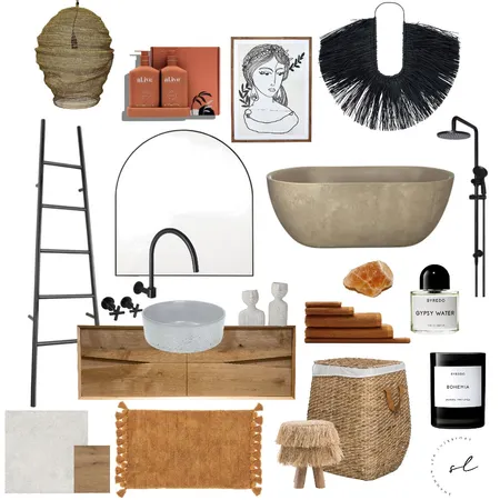 Laidback-Luxe Bathroom Interior Design Mood Board by Shannah Lea on Style Sourcebook