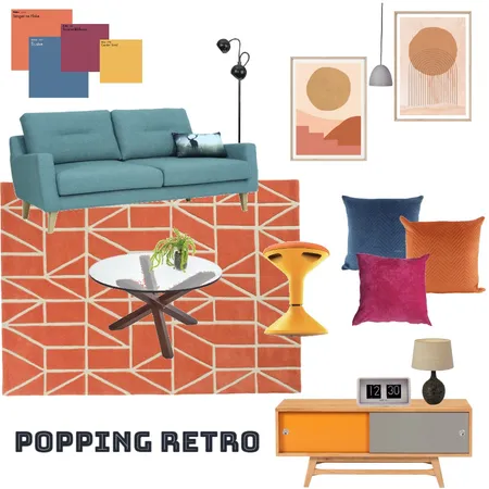 Popping Retro Interior Design Mood Board by Rene Du Preez on Style Sourcebook