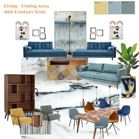 Anita's Living_Dining Area Interior Design Mood Board by Kingi on Style Sourcebook