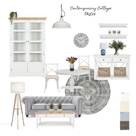Contemporary Cottage Style Interior Design Mood Board by martina.interior.designer on Style Sourcebook
