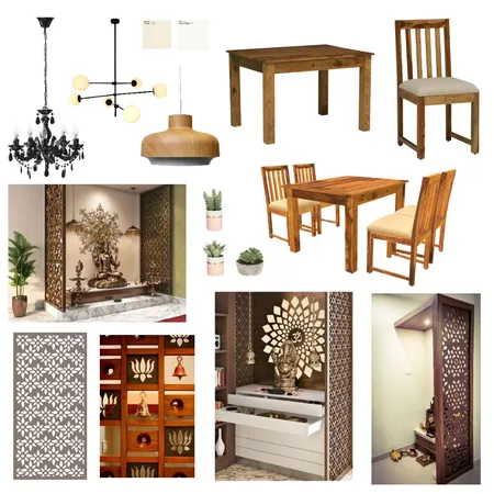 Dining+Pooja Interior Design Mood Board by aditicm on Style Sourcebook