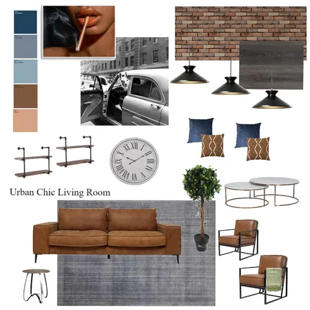 Urban Chic Interior Design Mood Board by Poragirl on Style Sourcebook