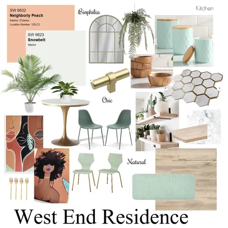 West End Residence- Kitchen Interior Design Mood Board by Autumnakadunn on Style Sourcebook