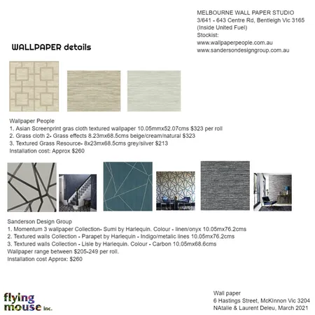 Deleu - Wallpaper details Interior Design Mood Board by Flyingmouse inc on Style Sourcebook