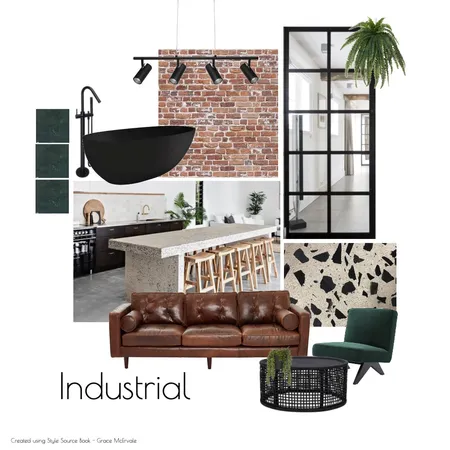 Industrial Mood Board Interior Design Mood Board by gracemcervale on Style Sourcebook