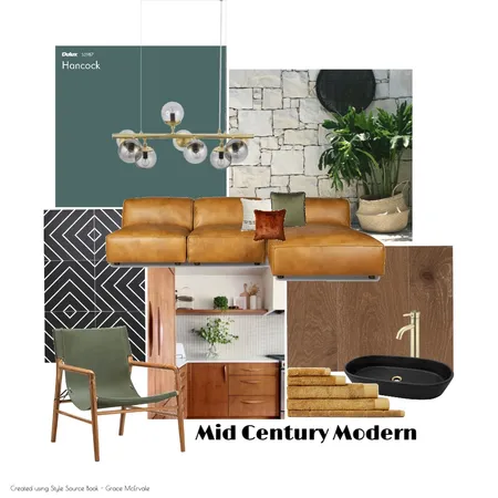 Mid Century Mood Board Interior Design Mood Board by gracemcervale on Style Sourcebook