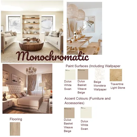 Monochromatic Interior Design Mood Board by sekelebr@gmail.com on Style Sourcebook