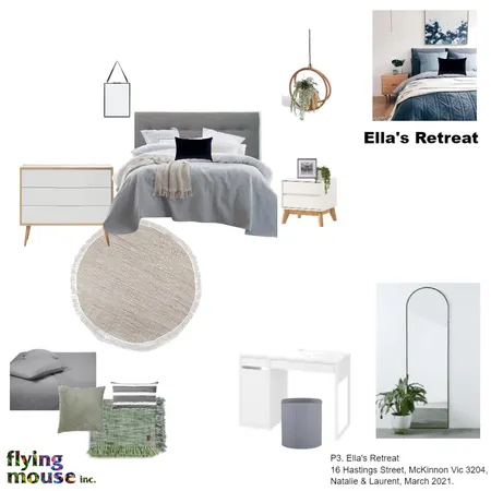 Deleu - P3. Ella's room Interior Design Mood Board by Flyingmouse inc on Style Sourcebook