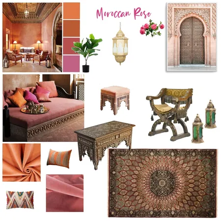 Moroccan Rose Interior Design Mood Board by ishigoel on Style Sourcebook
