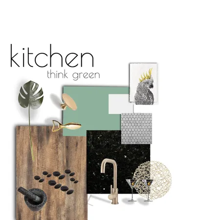 kitchen think green Interior Design Mood Board by Diakosmo+ on Style Sourcebook