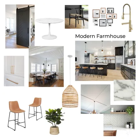 Modern Farmhouse Interior Design Mood Board by schneidk on Style Sourcebook