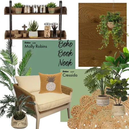 boho book nook Interior Design Mood Board by Lauren Faucher on Style Sourcebook