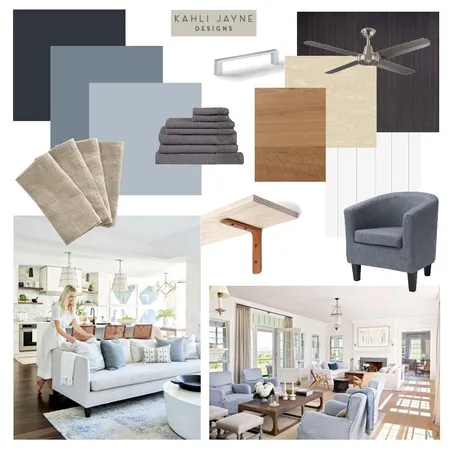 Industrial Hamptons colour scheme and Inspo Interior Design Mood Board by Kahli Jayne Designs on Style Sourcebook