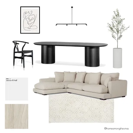 Dining + Living Room Interior Design Mood Board by homeamongthevines on Style Sourcebook