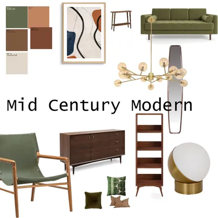 MCM Interior Design Mood Board by Rita Aleman on Style Sourcebook