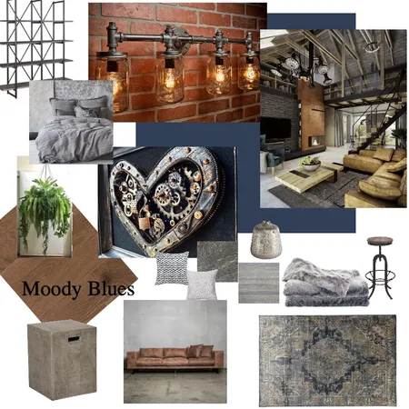 Industrial Mood Board Interior Design Mood Board by Margie Ferguson on Style Sourcebook