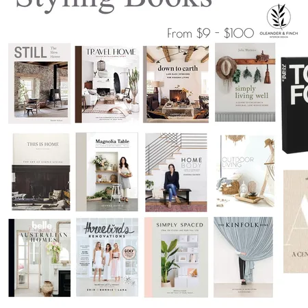 Book round up Interior Design Mood Board by Oleander & Finch Interiors on Style Sourcebook