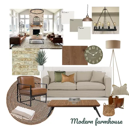Modern Farmhouse Interior Design Mood Board by KateBurgess on Style Sourcebook